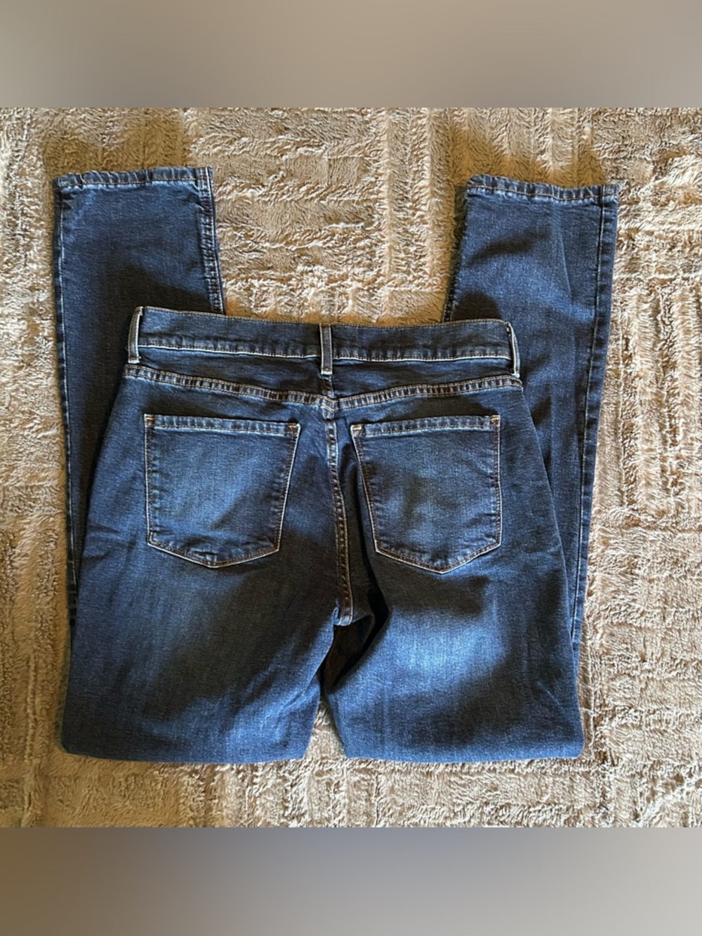 Dark Wash Boyfriend Jeans - Mott & Bow - Picture 5 of 8